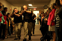 Active shooter response training at CCES, 5.3.16