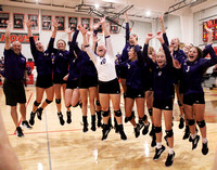 Volleyball sectional championship -- Lanesville vs. Shawe Memorial, 10.16.21