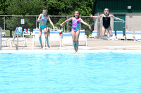 Swimmers at Rhoads pool 6.15.22